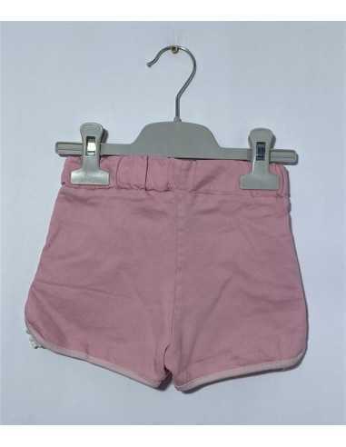 Pantaloni scurti pentru fetite cu dantela alba pe margini marime 2 ani