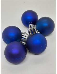 Set 5 globulete mici rotunde culoare albastru 2
