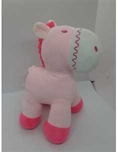 Jucarie de plus zornaitoare Calut roz 23 cm 2
