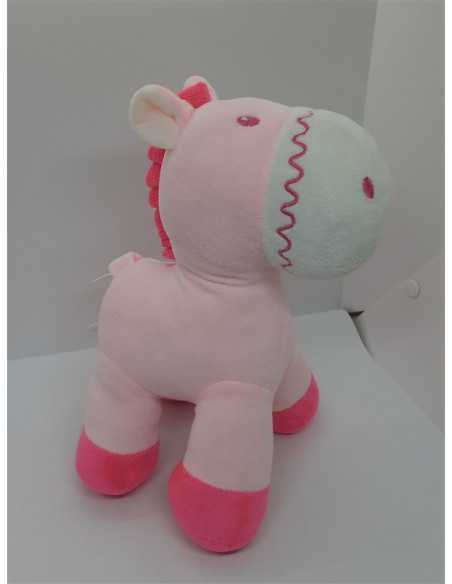 Jucarie de plus zornaitoare Calut roz 23 cm
