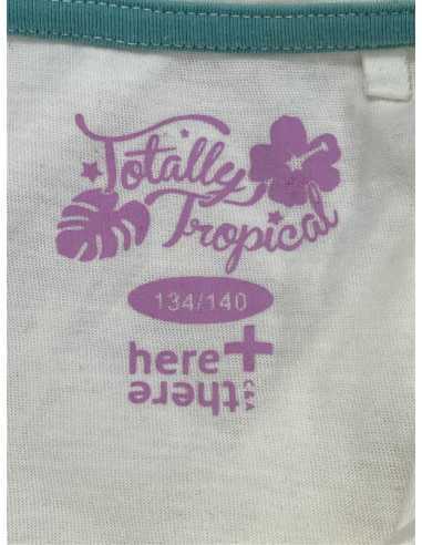 Tricou copii cu inprimeu tropical C&A marime 9 10 ani