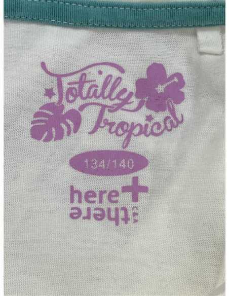 Tricou copii cu inprimeu tropical C&A marime 9 10 ani