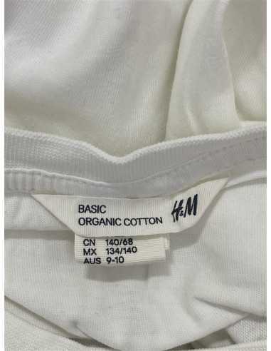 Tricou copii alb simplu H&M marime 9 10 ani
