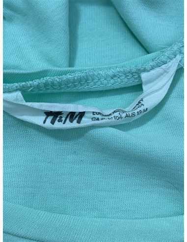 Maieu turcuaz cu imprimeu pentru copii H&M marimea 13 14 ani