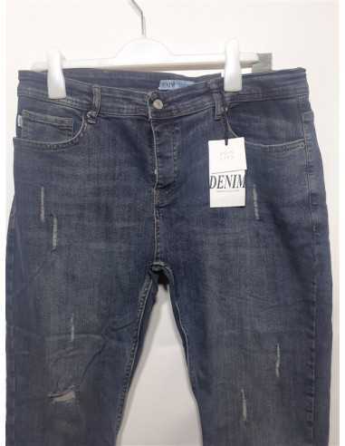 Pantaloni lungi blugi barbati culoare albastru Denim Slim marime 33