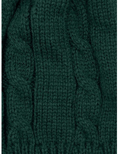 Caciula bebelusi tricotata verde marime 6 10 luni 2