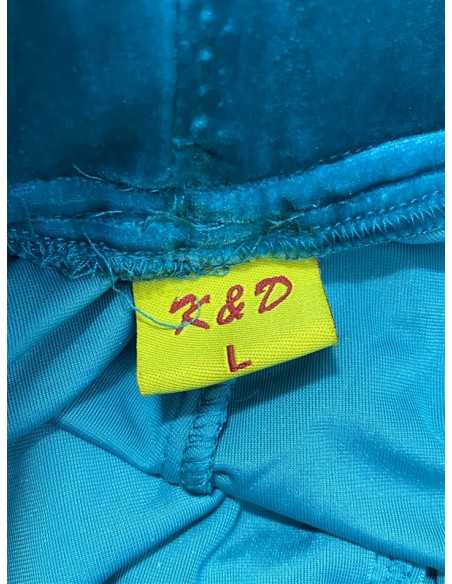 Pantaloni de trening turcuaz pentru fete K&D marimea 10 11 ani