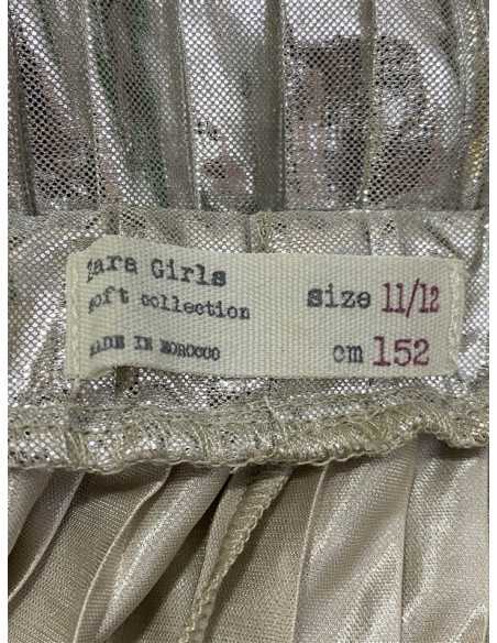 Fusta fetite culoare argintiu Zara marimea 11 12 ani