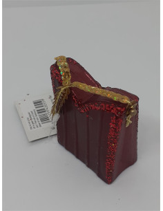 Decoratiune pentru Craciun gentuta cu sclipici 2