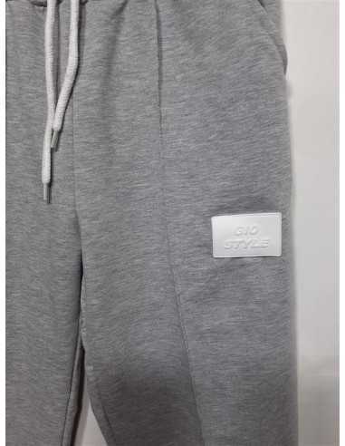 Pantaloni sport dama culoare gri cu buzunare Gio Style marime M