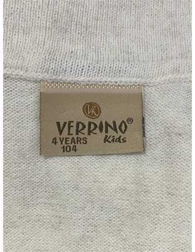 Puloveras fetite alb cu floricica Verrino marimea 3 4 ani