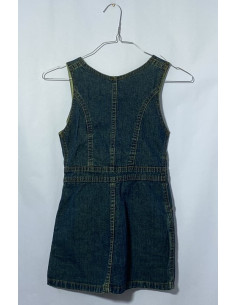 Sarafan fetite de blugi cu fermoar si buzunare Ritim Jeans marimea 7 8 ani 2