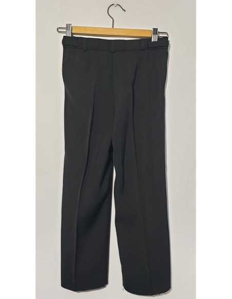 Pantaloni la dunga copii culoare negru