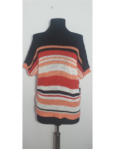 Pulover crosetat dama cu maneca scurta Steilmann