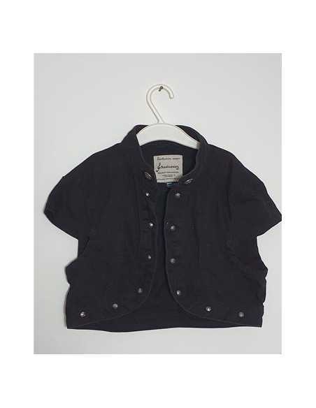 Bolero de blugi culoare negru pentru copii Stradivarius Bolero de blugi culoare negru pentru copii Stradivarius