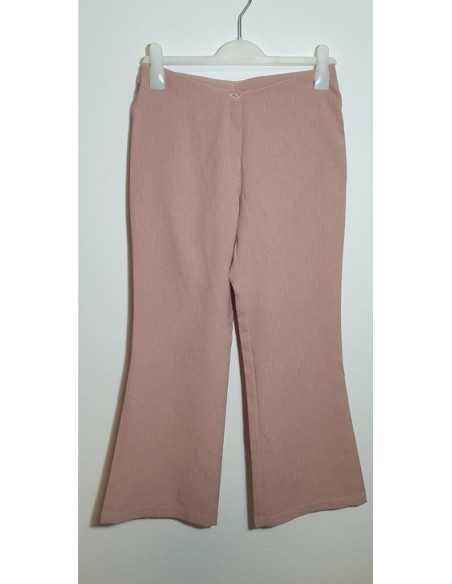 Pantaloni dama model larg culoare piersica
