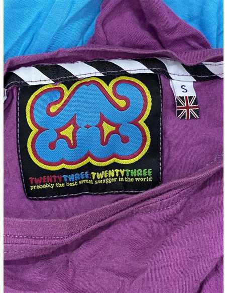 Tricou baieti mov cu model maieu albastru pe deasupra TwentyThree