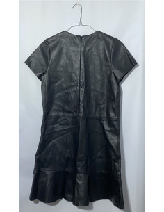 Rochita fetite imitatie piele neagra Mango 2