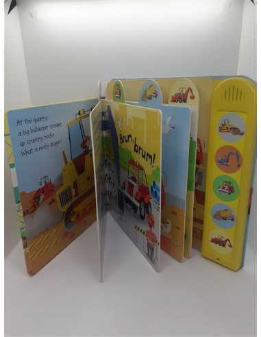 Carte cu sunete in limba engleza Noisy Diggers Usborne