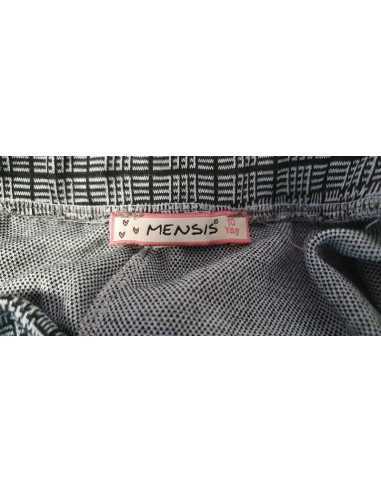 Pantaloni fetite in carouri cu cordon in talie MENSIS