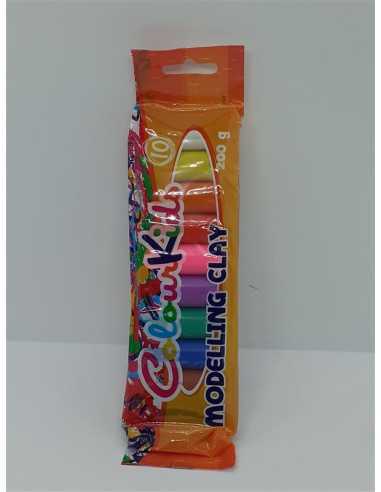 Plastilina Colour KIDS 10 culori 200gr ambalaj plastic