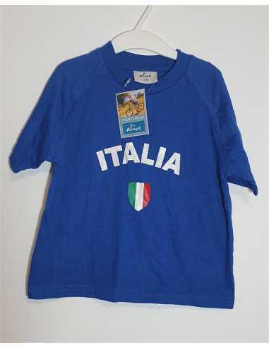 Tricou baieti cu maneca scurta imprimeu steagul Italiei Alive