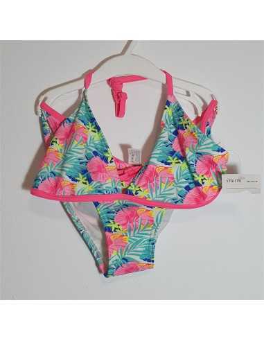 Costum de baie multicolor din 2 piese pentru fetite