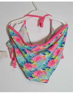 Costum de baie multicolor din 2 piese pentru fetite 2