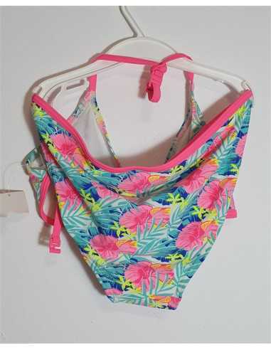 Costum de baie multicolor din 2 piese pentru fetite