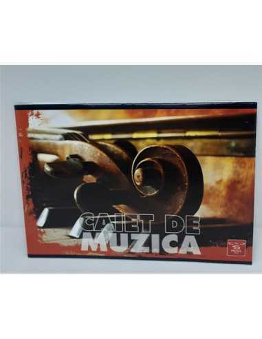 Caiet de Muzica 24 file model vioara Pigna