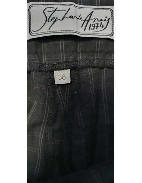Pantaloni pentru vara in carouri Stephanie Anais