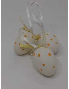 Set 3 oua decorative din plastic pentru Paste