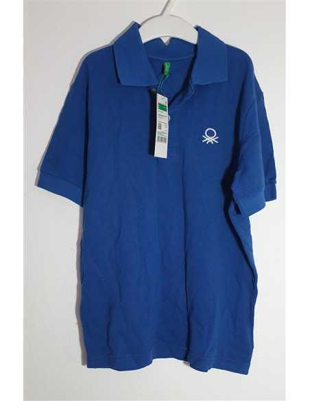 Tricou copii polo culoare albastru Regular Fit Benetton