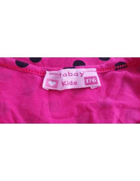 Tricou fetite imprimeu un fluture si buline Atabay Kids