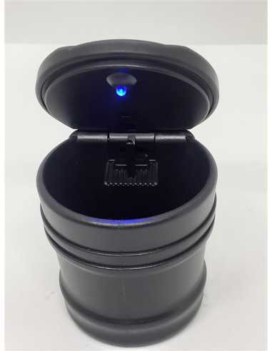Scrumiera universala cu capac si LED Blue JC032