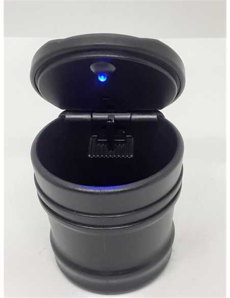 Scrumiera universala cu capac si LED Blue JC032 Scrumiera universala cu capac si LED Blue JC032