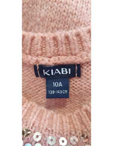 Pulover tricotat pentru fetite cu paiete Kiabi