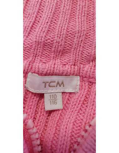 Pulover tricotat pentru fetite cu floricele multicolore TCM