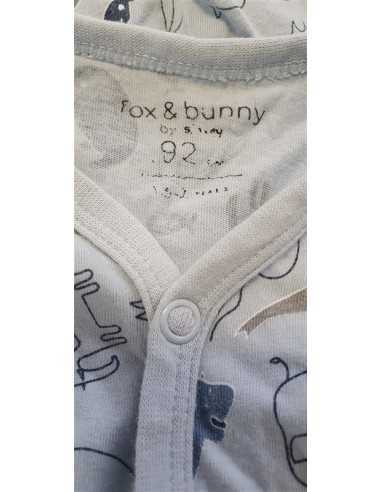 Pijama intreaga cu desene girafe si meduze Sinsay