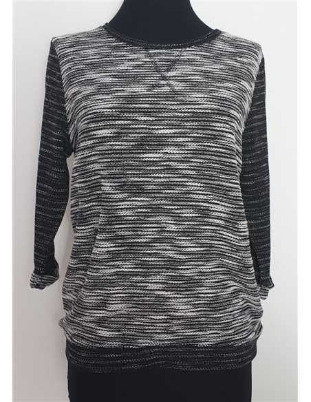 Bluza tricotata dama cu maneci trei sferturi H&M