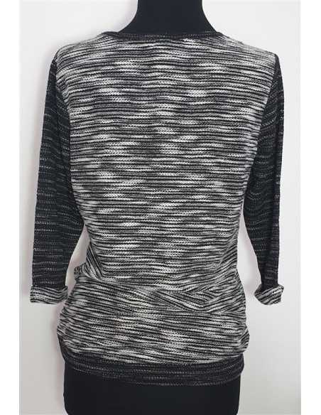 Bluza tricotata dama cu maneci trei sferturi H&M