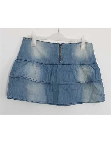 Fusta Jeans cu volane K WOMAN