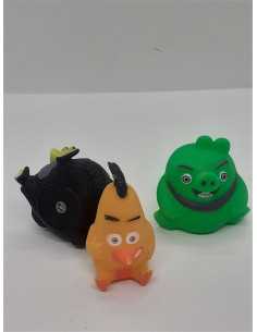 Set 3 figurine din cauciuc pentru copii Angry Birds 2
