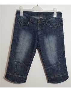 Pantaloni Jeans trei sferturi cu buzunare