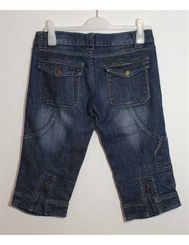 Pantaloni Jeans trei sferturi cu buzunare
