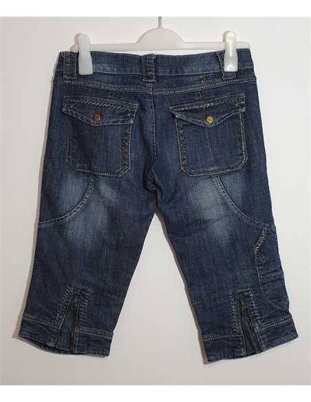 Pantaloni Jeans trei sferturi cu buzunare
