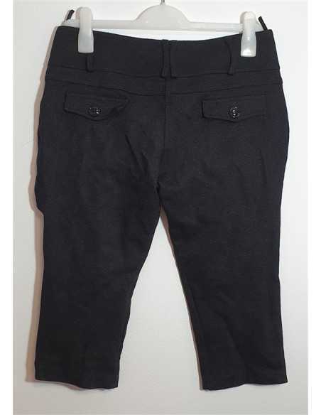 Pantaloni negri trei sferturi de dama Vangeliza