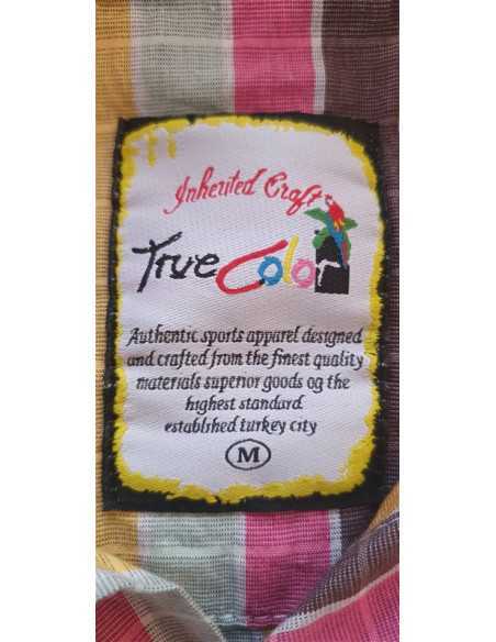 Camasa pentru barbati cu carouri multicolore True Color