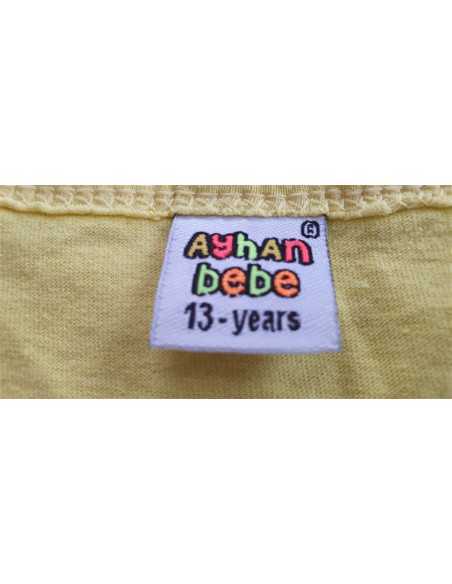 Maieu galben pentru copii cu imprimeu multicolor Ayhan Bebe