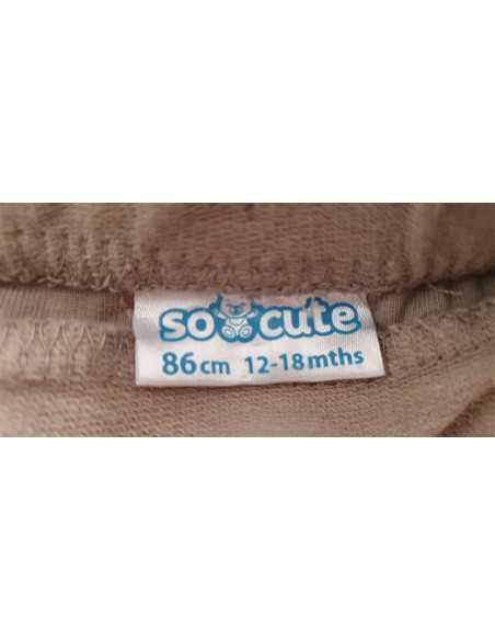 Pantaloni cu talie elastica si buzunare laterale So Cute